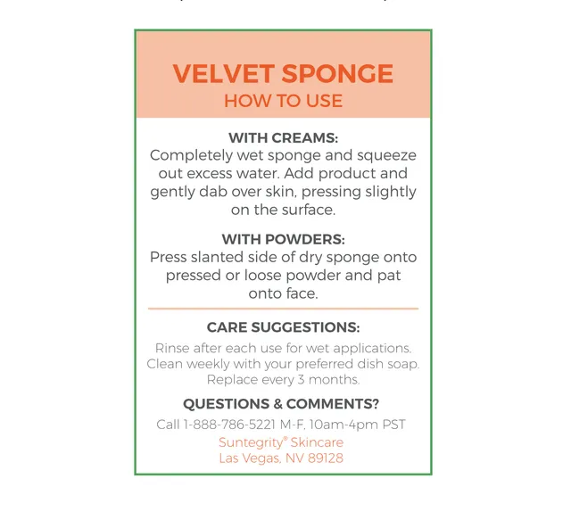 Suntegrity® Velvet Sponge