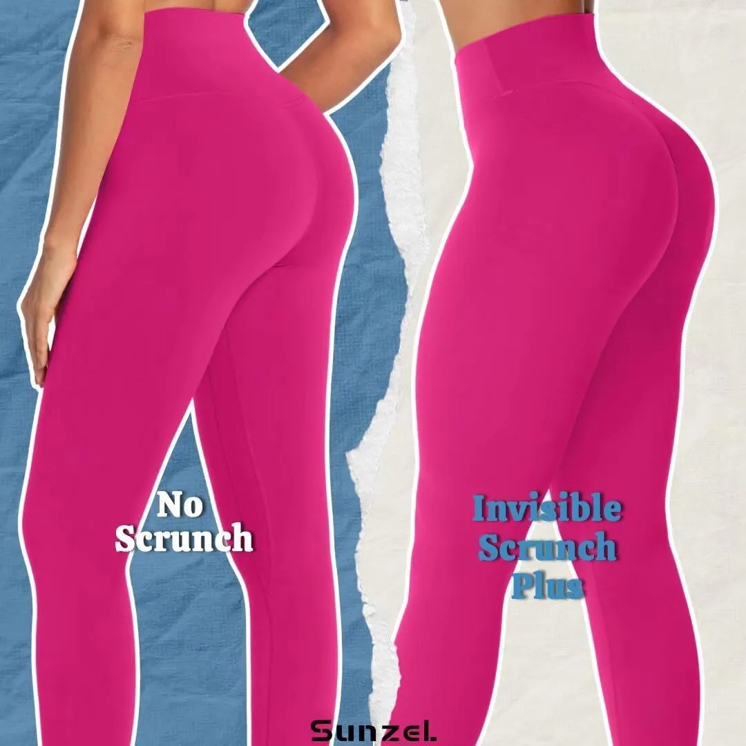 Sunzel Workout Leggings for Women Butt Lifting, Scrunch Butt Tummy Control Gym Leggings, High Waisted Squat Proof Yoga Pants
