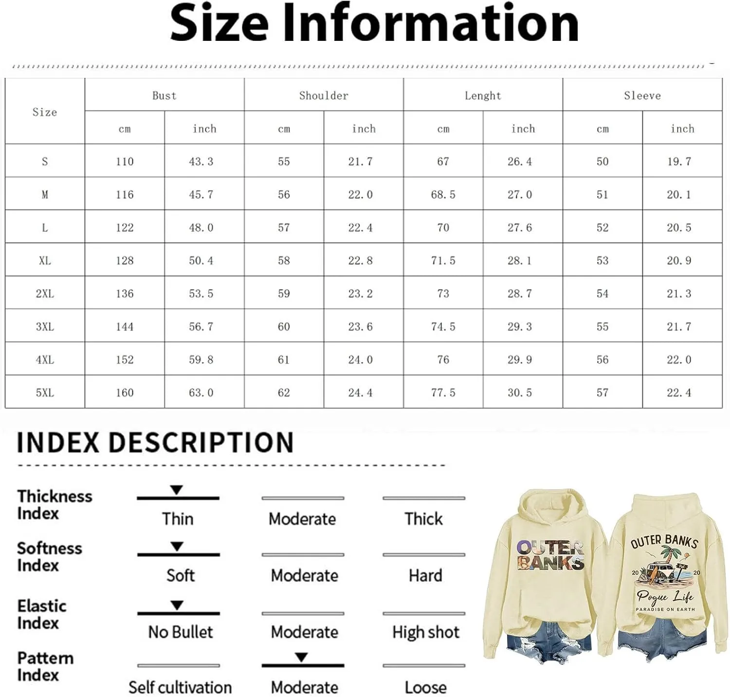 Sweatshirt for Women Life Funny Letter Graphic Print Long Sleeve Casual Pullover Casual Loose Preppy Hoodies Hooded