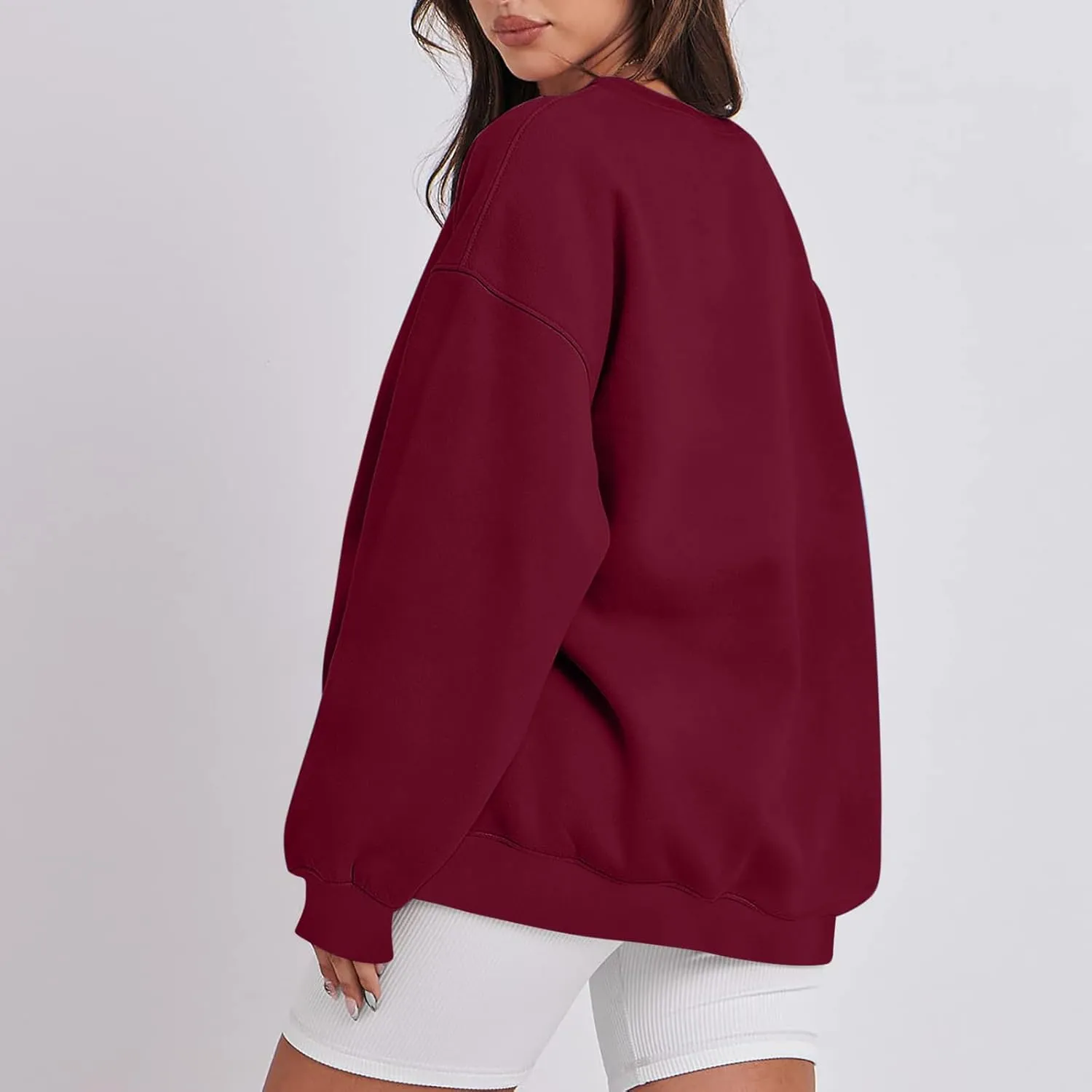 Sweatshirt For Womens Fashion 2023 Oversized Long Sleeve Crewneck Hoodie Sweatshirts Pullover Tops Fall Outfits
