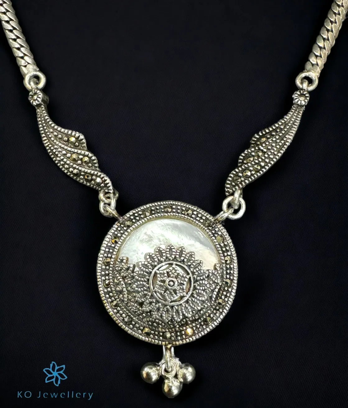 The Atara Silver Marcasite Necklace