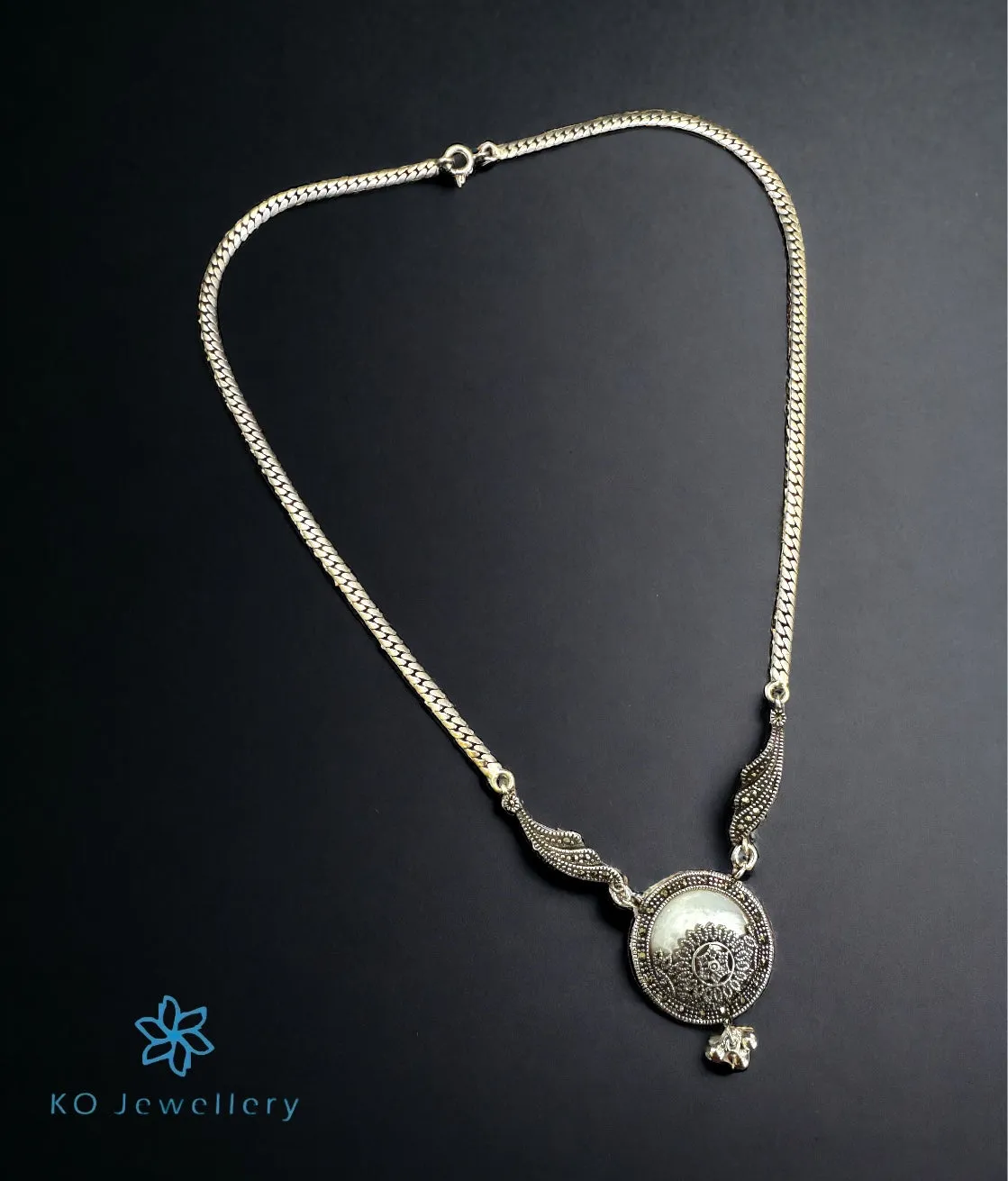 The Atara Silver Marcasite Necklace