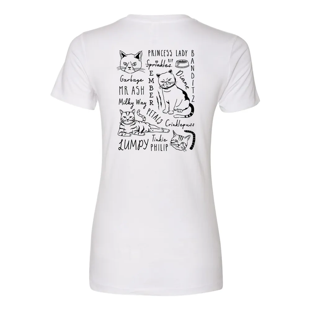 The Office Angela's Cat Mash-Up Women's Short Sleeve T-Shirt