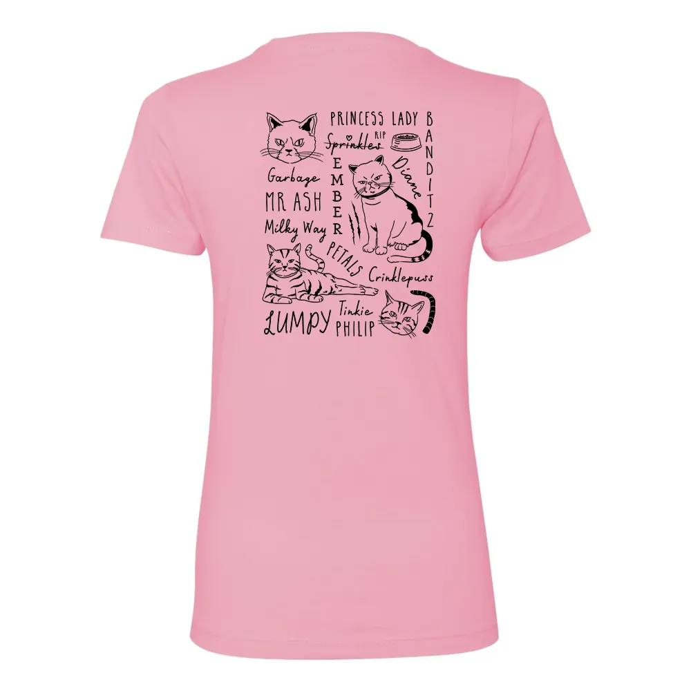 The Office Angela's Cat Mash-Up Women's Short Sleeve T-Shirt