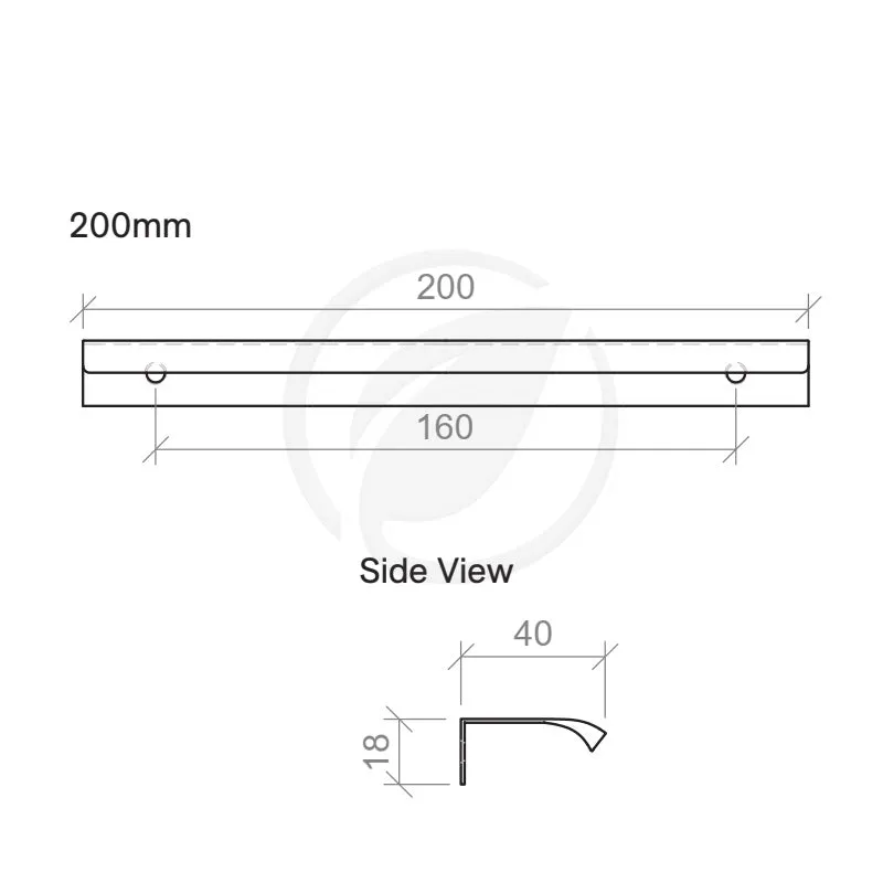 Timberline Loft 200mm Handle - Brushed Gold