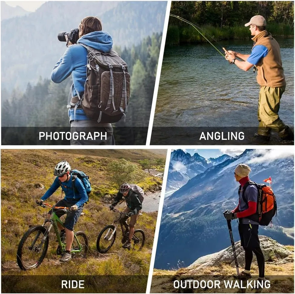 TOLOER Men's Summer Fishing Vest Multi Pockets Casual Vests Waterproof Quick Dry Outdoor Mountain Photography