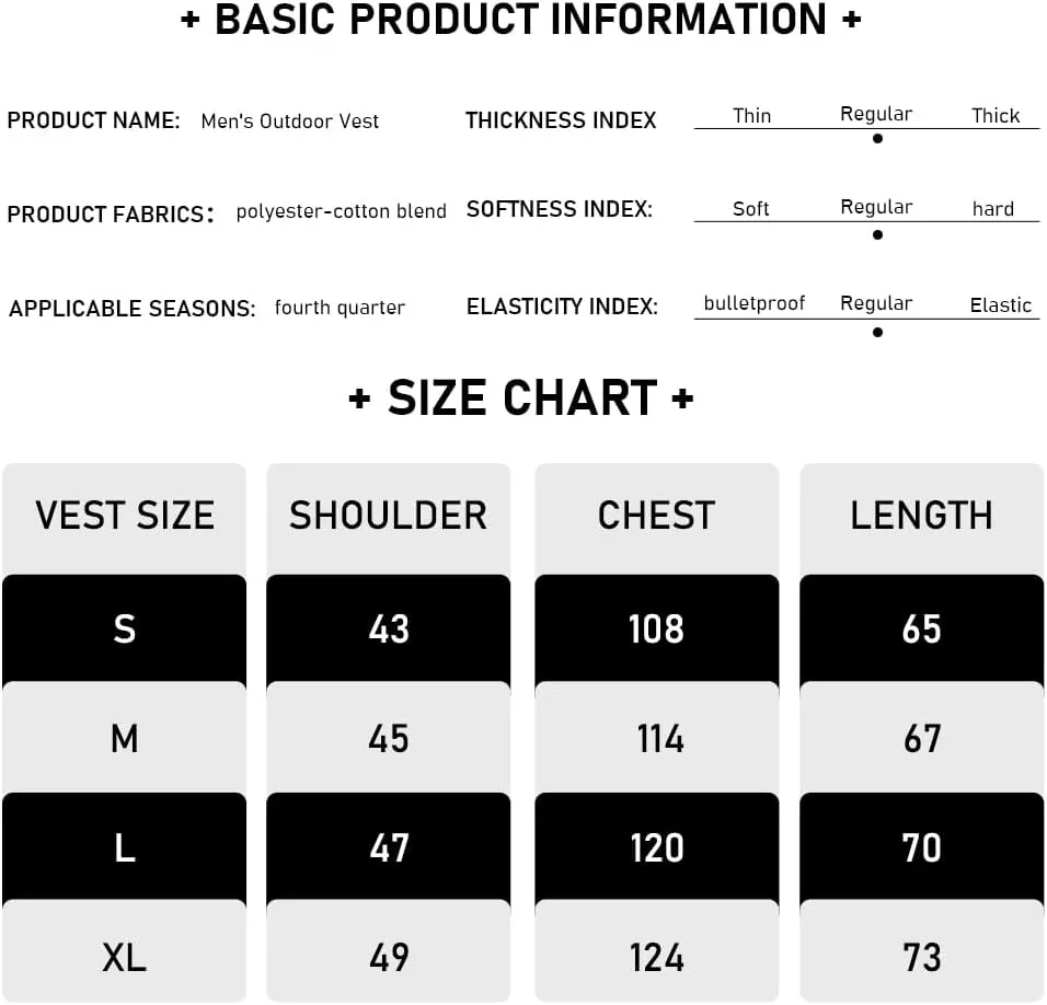 TOLOER Men's Summer Fishing Vest Multi Pockets Casual Vests Waterproof Quick Dry Outdoor Mountain Photography