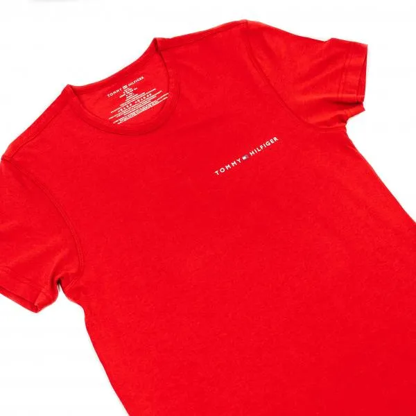 Tommy Hilfiger - Men - Basic Crew Logo Tee - Red