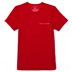 Tommy Hilfiger - Men - Basic Crew Logo Tee - Red