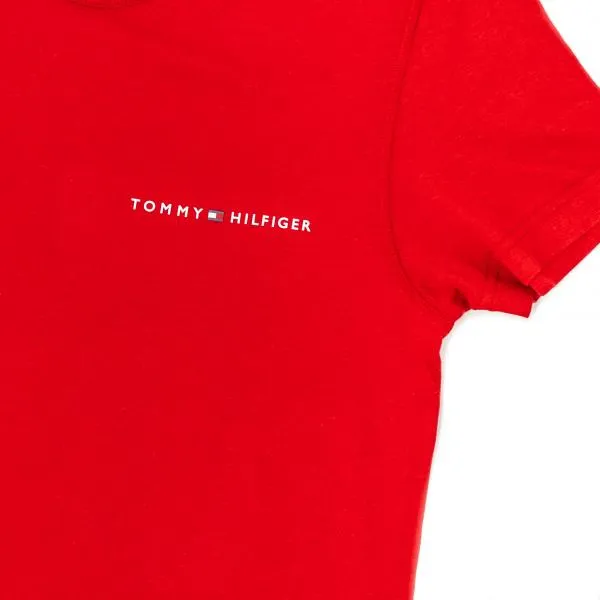 Tommy Hilfiger - Men - Basic Crew Logo Tee - Red