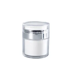 Vacuum Cream Bottles, Airless Pump, 3 Sizes, Durable Acrylic, Mess-Free Dispensing, Ideal for Creams, Lotions, Skin Care, Travel, and Everyday Use