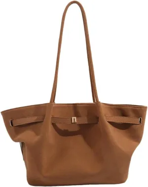 Vintage Unique Frosted Suede Handbag with Pleated Dumpling Shape - Fashionable Commuter Tote Bag for Women