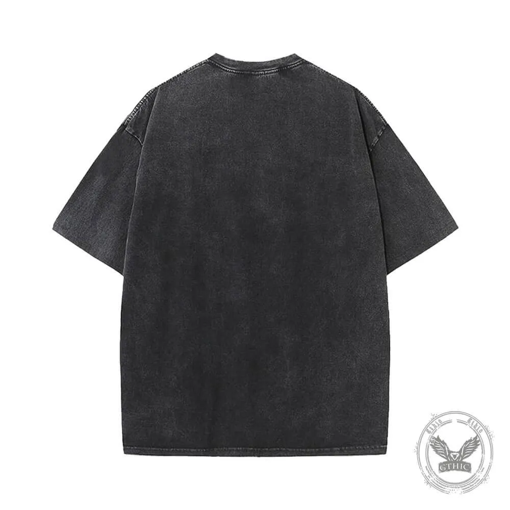 Vintage Washed Bad Ghost Pumpkin T-shirt