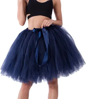 White Tulle Skirts for Women Midi Length Womens Pleated Short Skirt Adult Tutu Purple Tulle Skirt for Women Plus