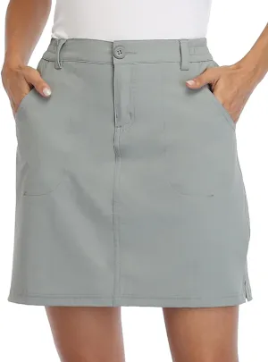 Willit Women's Skorts Golf Casual Skort Skirts UPF 50  Quick Dry Zip Pockets Outdoor Hiking