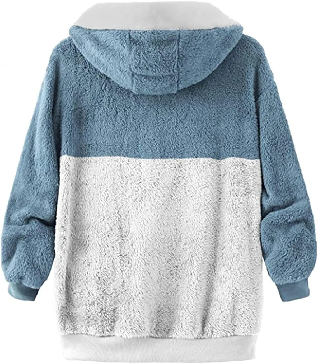 Winter Coats for Women Plus Size Fleece Hooded Jacket Long Sleeve Sherpa Jacket Full Zip Hoodies Winter Clothes
