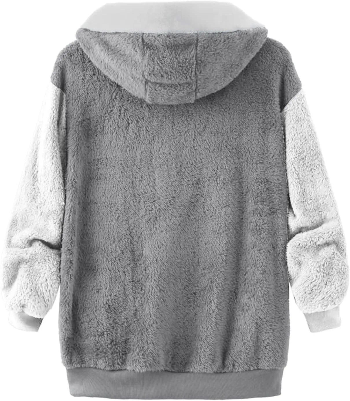 Winter Coats for Women Plus Size Fleece Hooded Jacket Long Sleeve Sherpa Jacket Full Zip Hoodies Winter Clothes