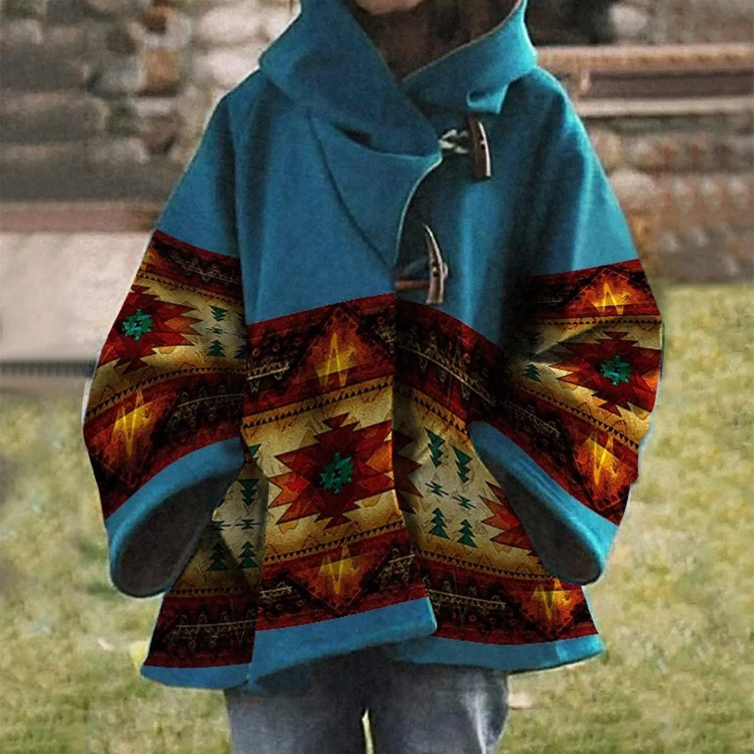 Winter Coats for Women Yellowstone Blend Beth Dutton Blue Hooded Kelly Reilly Coat