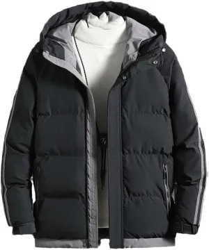 Winter Parkas Men Cotton Jackets Loose Windbreaker Hooded Padded Coats For Couple