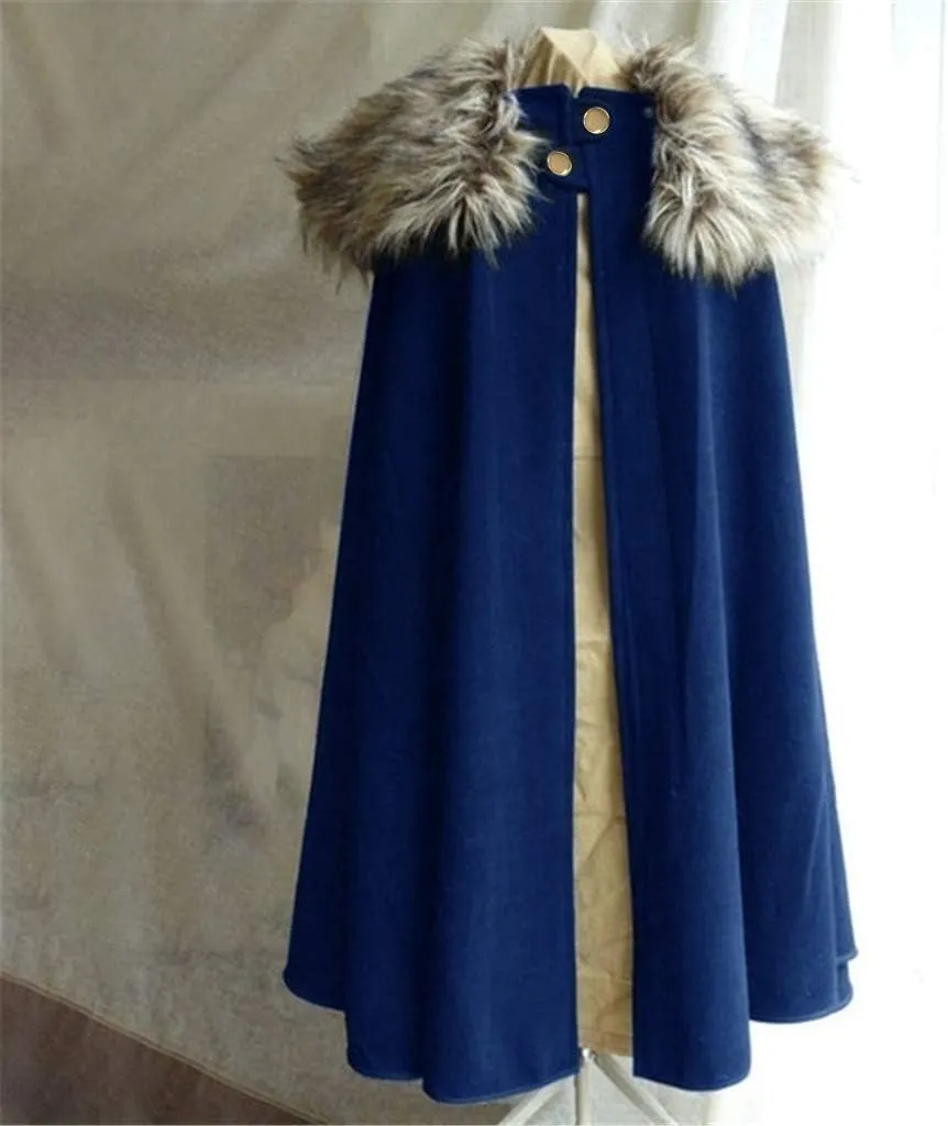 Women Hooded Poncho Cape Vintage Plus Size Outwear Winter Trench Coat Open Front Wool Blend Cardigan Jacket Cloak
