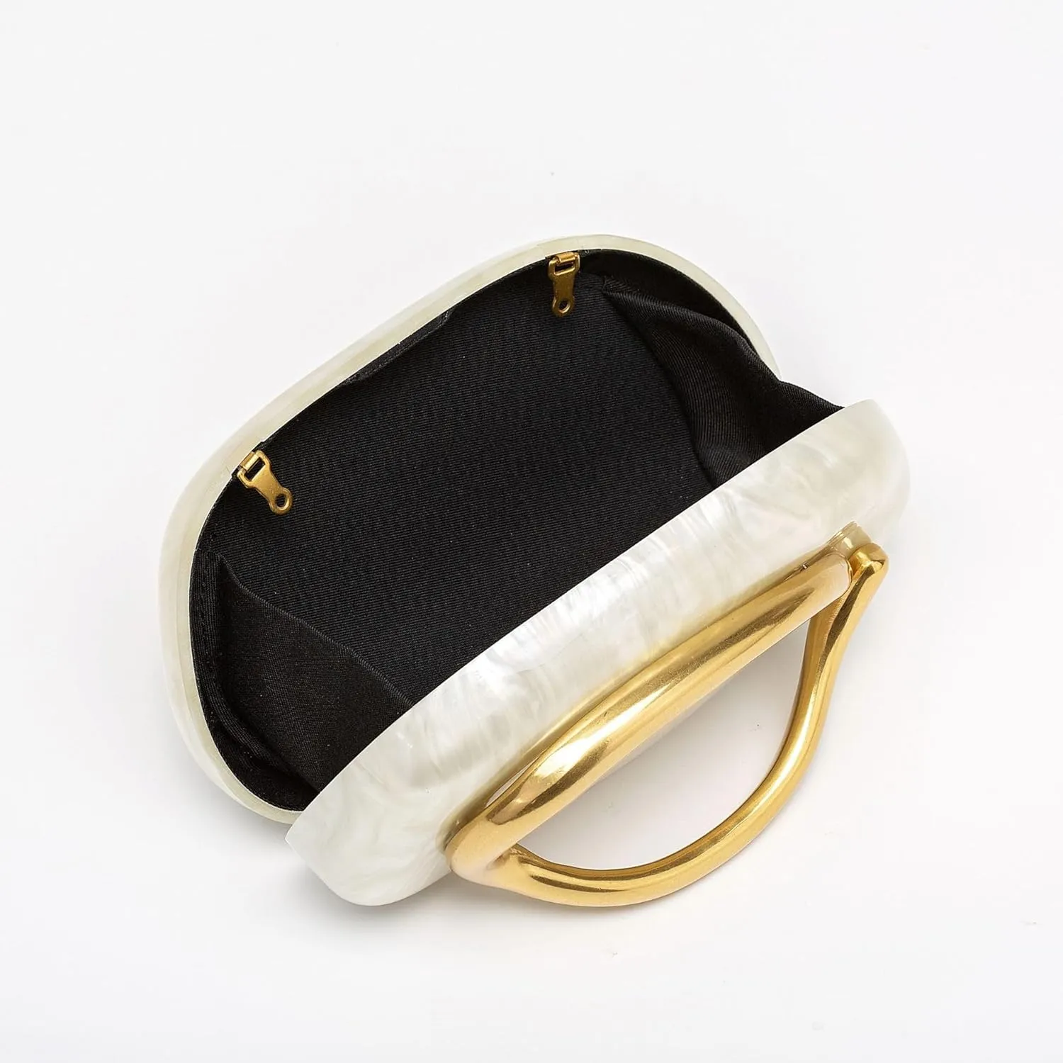 Women Metal Handle Evening Bag Acrylic Clutch Handbags Trendy Y2K Crossbody Bag For Women Elegant Wedding Party handbag