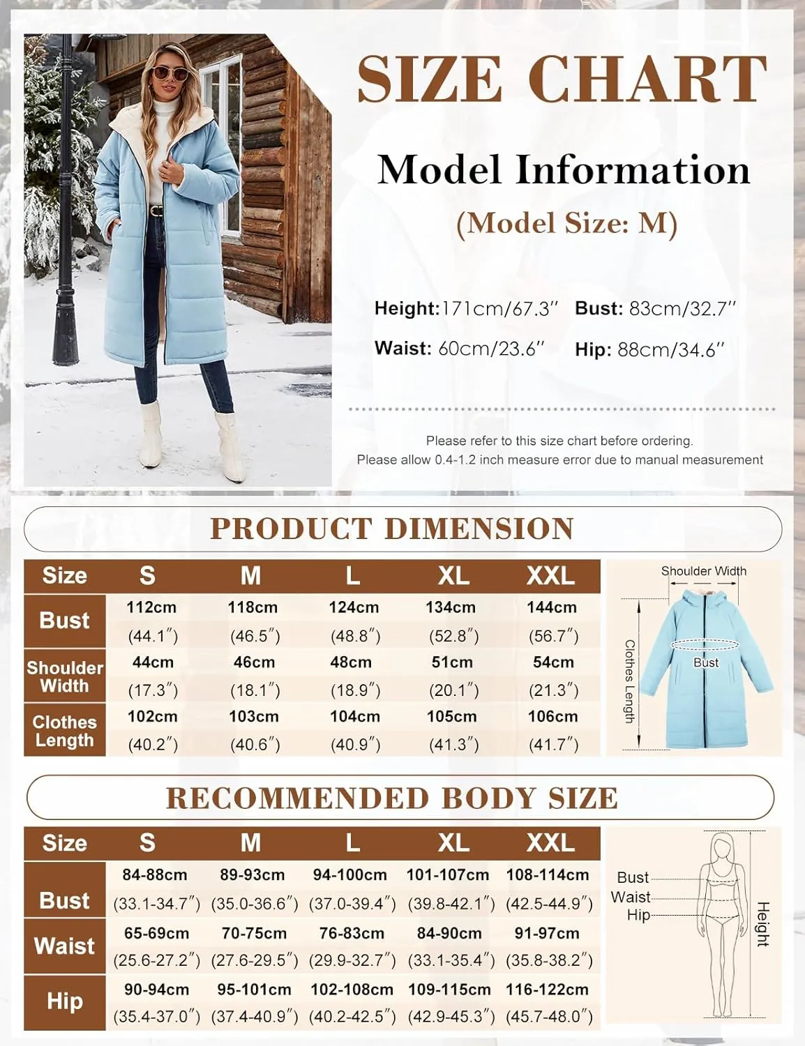 Women Winter Coats Fleece Long Coats Jackets Oversized Warm Down Jacket with Hood