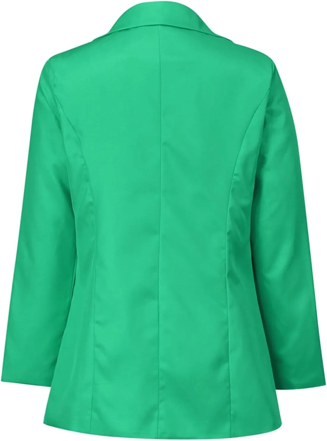 Womens 2024 Fashion Solid Overcoat Open Front Long Sleeve Outwear Lightweight Loose Oversized Jacket Coat Work Clothes