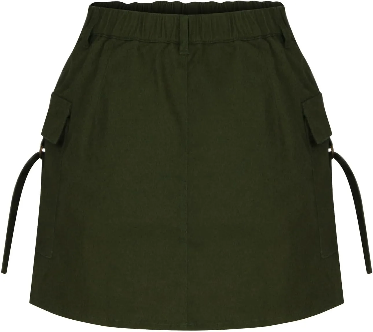 Women's Cargo Skirt Casual Wrap Bodycon Pockets Skirts Solid Color Low Waisted Pure Comfort Skirt 2025 Outfits