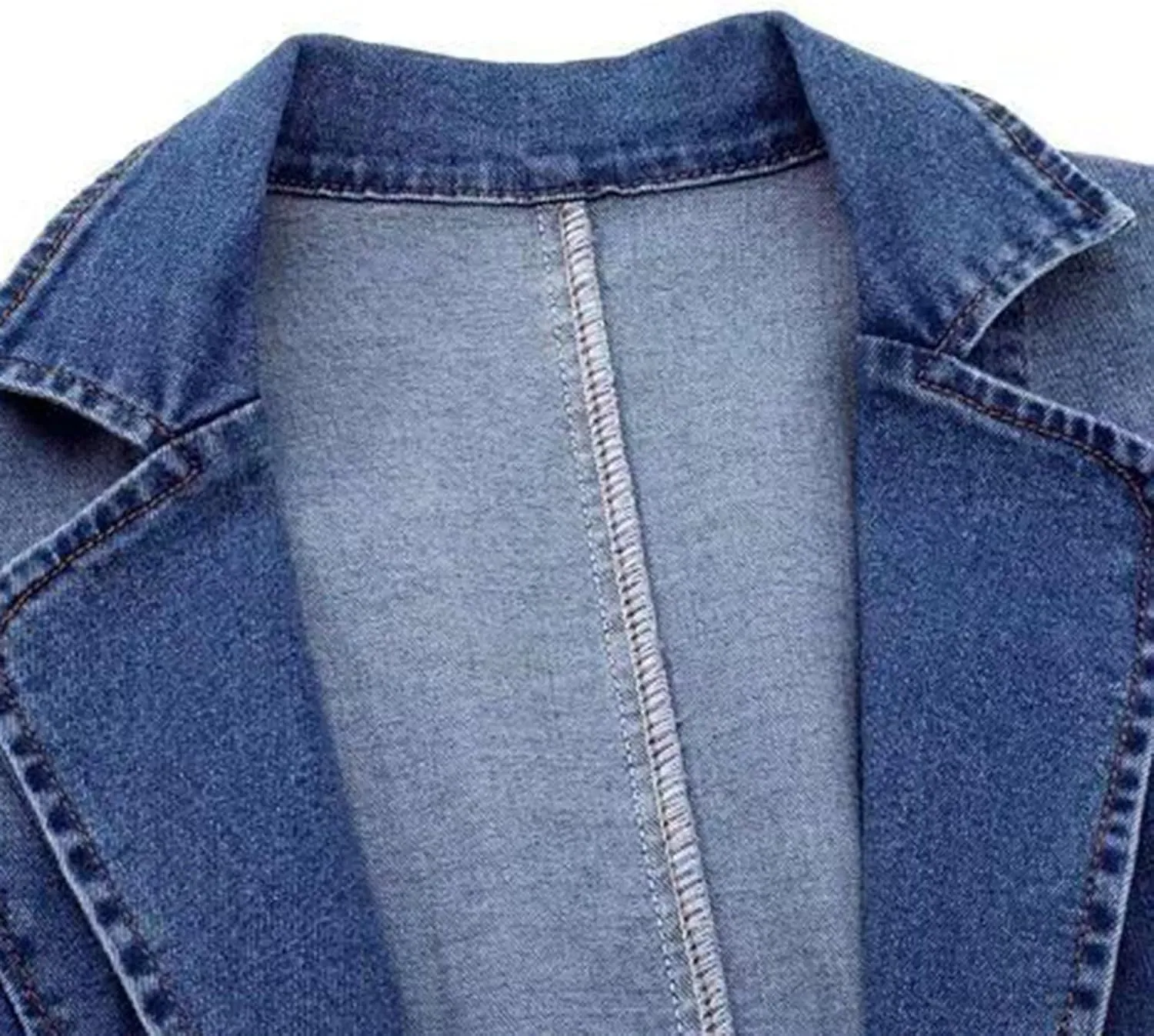 Women's Denim Jacket Dressy Casual Blazer Collar Open Front Jeans Coats Plus Size Button Cowgirl Outwear Fall Outfits