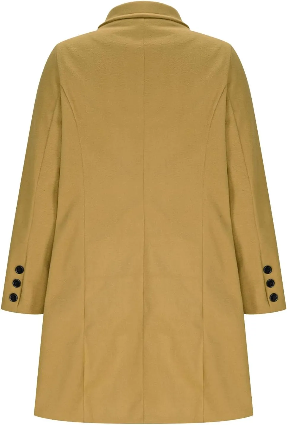 Women's Double Breasted Trench Coat Business Casual Lapel Slim Overcoat Long Blazer Jackets Plus Size Outwear