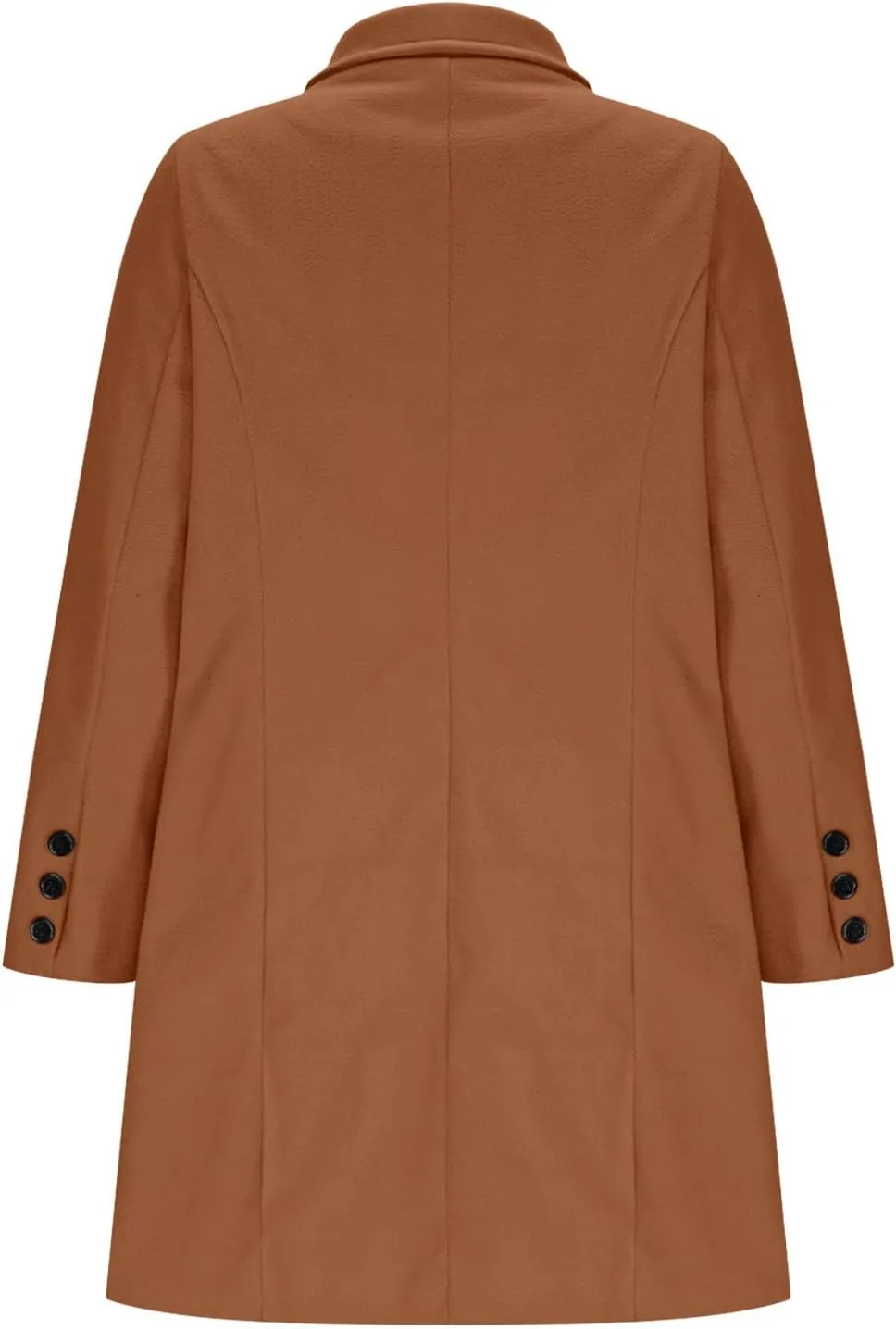 Women's Double Breasted Trench Coat Business Casual Lapel Slim Overcoat Long Blazer Jackets Plus Size Outwear