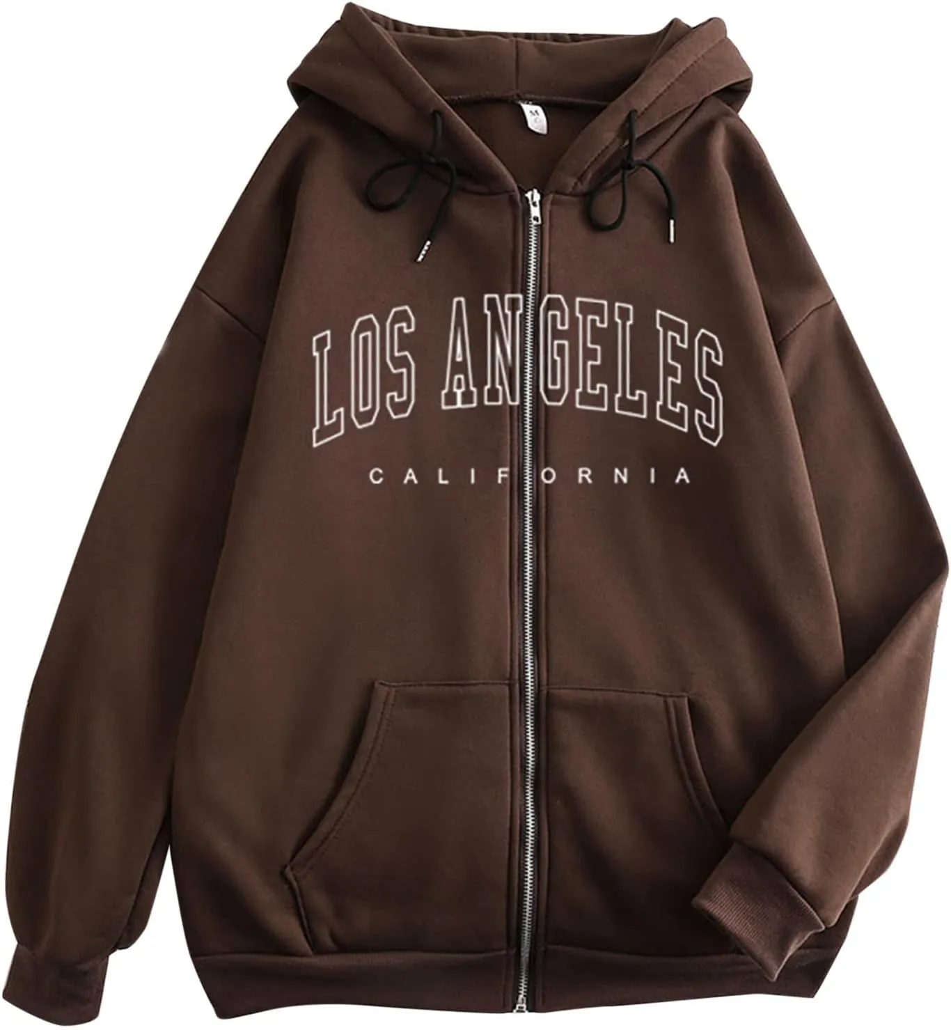 Women's Hoodies for Teen Girls Fall Jacket Oversized Sweatshirts Casual Drawstring Zip up Y2k Hoodie with Pocket