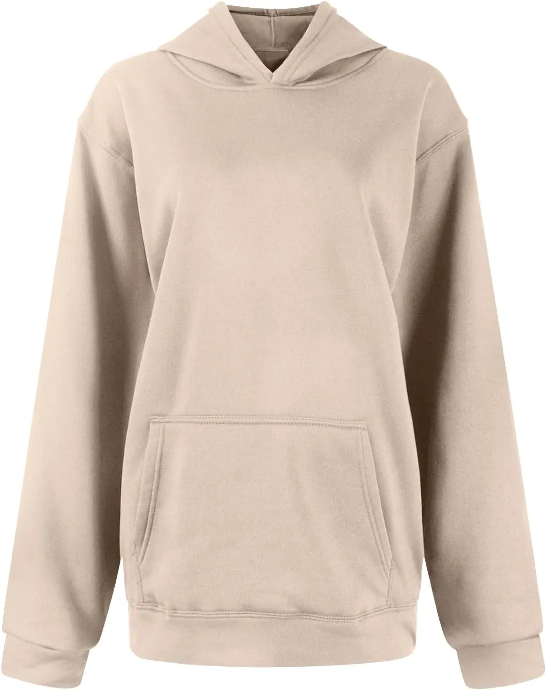 Womens Hoodies Y2k Preppy Oversized Sweatshirt Hooded Fleece Pullover Loose Fit Cute Comfort Hoodie with Pockets