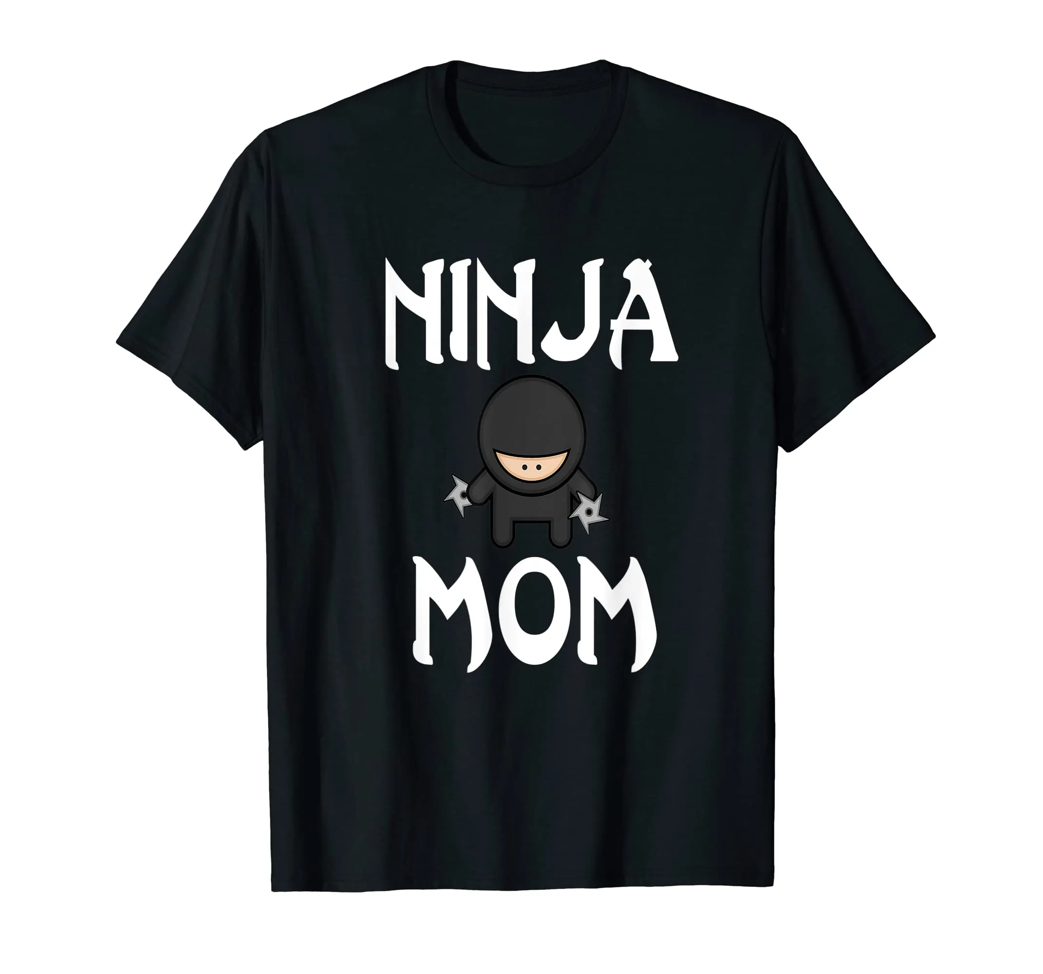 Womens Ninja Mom T-Shirt Funny shuriken tee Mother #ninjamom