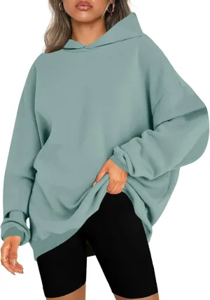 Women's Oversized Hoodies Sweatshirts Fleece Hooded Pullover Cute Sweaters Casual Comfy Fall Baggy Y2K Fashion Tops