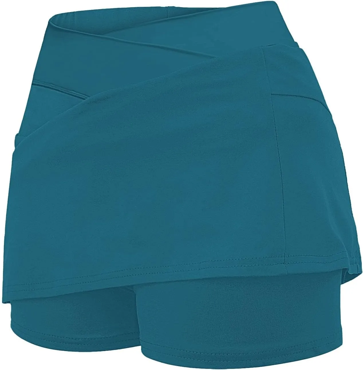 Women's Pleated Skirts Summer Sports Loose Trendy Drawstring Solid Color Yoga Fitness Tennis Skirt Plus Size, S-5XL