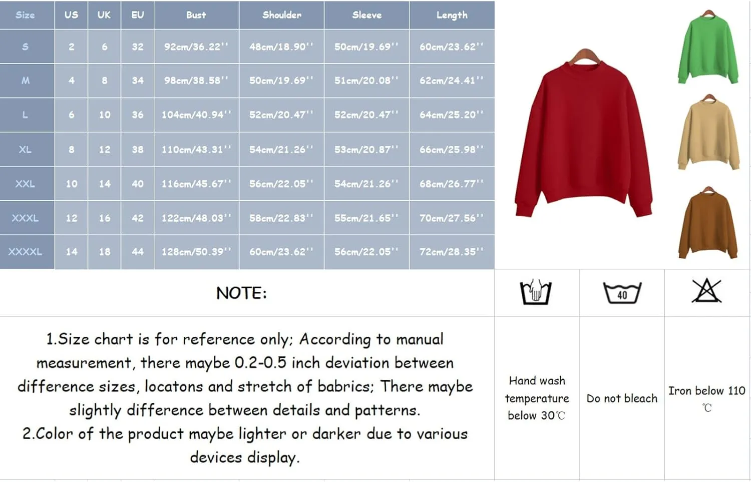Womens Soldi Color Hoodies Casual Turtleneck Long Sleeve Loose Joggers Pullover Sweatshirts Fall Outdoor Workout Tops