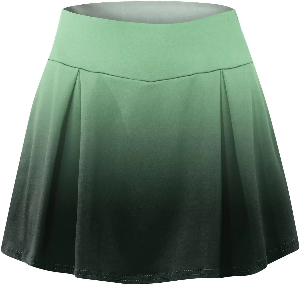 Women's Summer Athletic Loose Trendy Quick Dry Elastic High Waist Color Gradient Yoga Fitness Tennis Skirts 2025, S-5XL