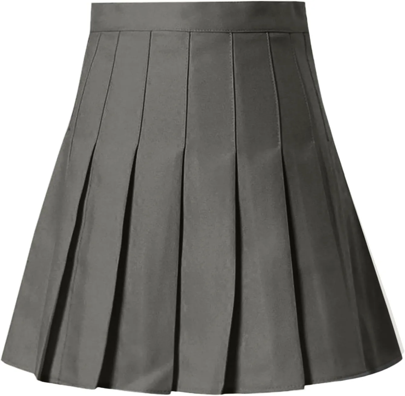 Women's Sundresses 2025 Summer Casual Loose Trendy Elastic High Waist Solid Color Pleated Sun Beach Mini Skirts, XS-3XL