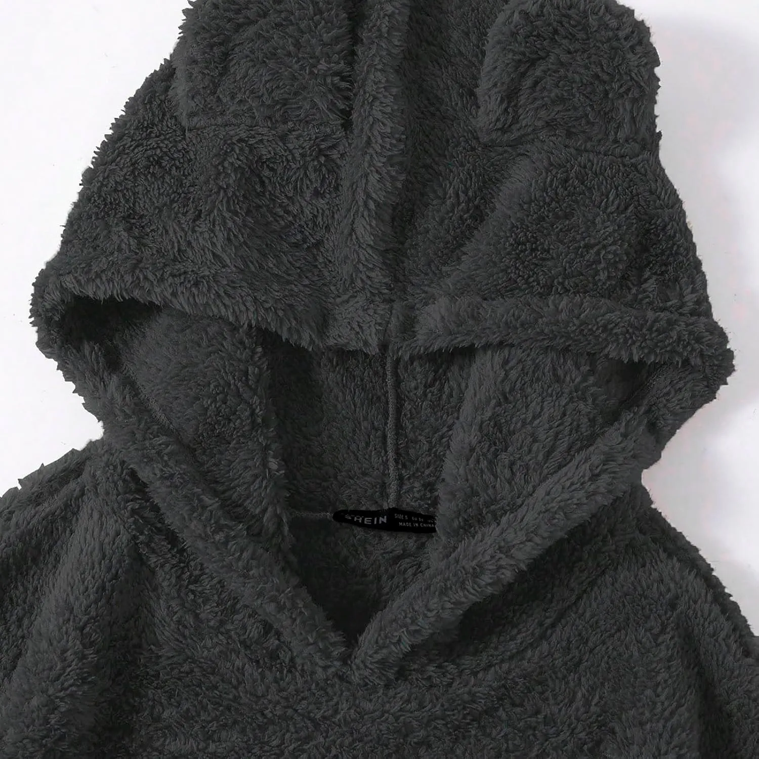 Womens Teddy Hoodies Fuzzy Fleece Shaggy Oversized Sweatshirts Winter Warm Long Sleeve Pullover with Pocket