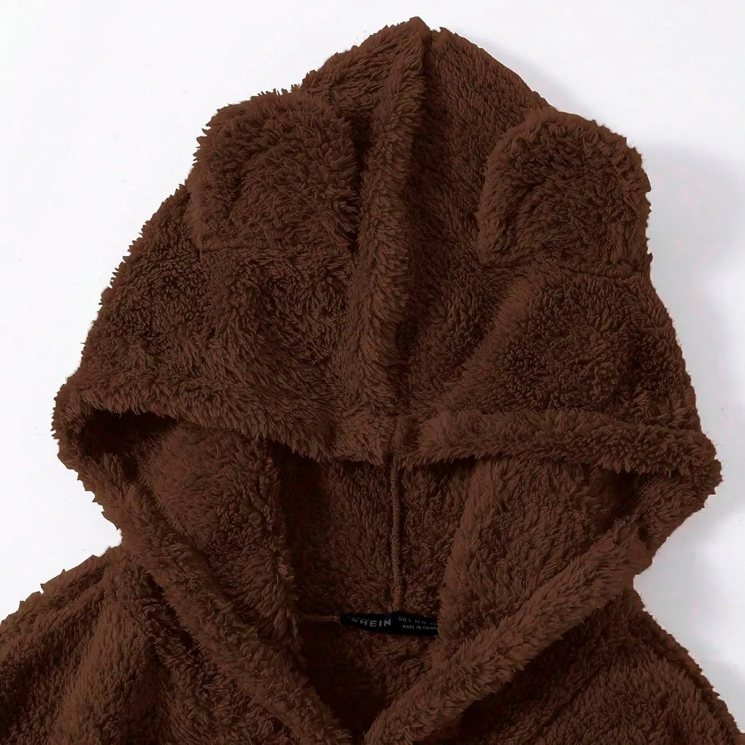 Womens Teddy Hoodies Fuzzy Fleece Shaggy Oversized Sweatshirts Winter Warm Long Sleeve Pullover with Pocket