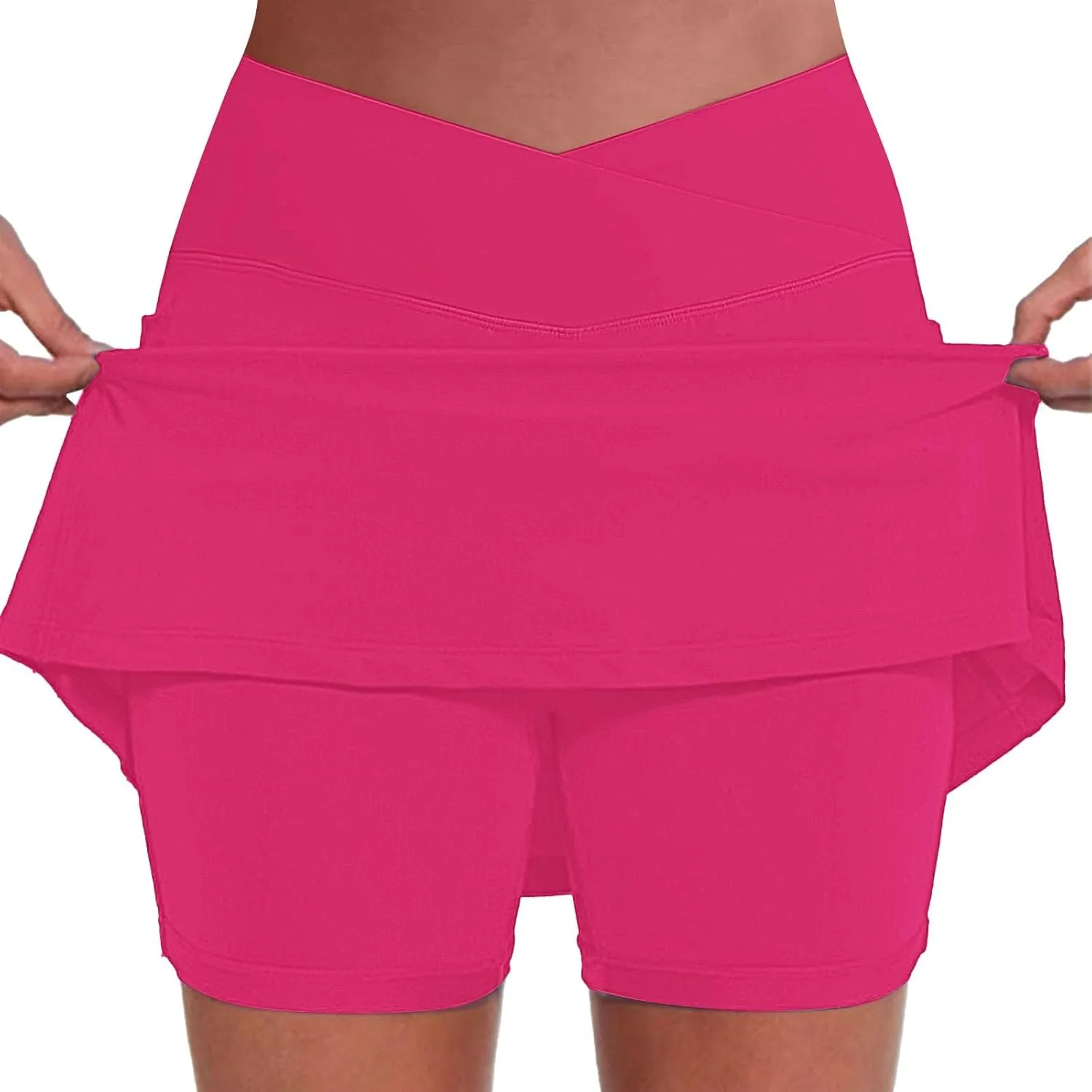 Women's Tennis Golf Skirts High Waisted Yoga Shorts for Athletic Skorts Sports Running Pickleball with Pockets