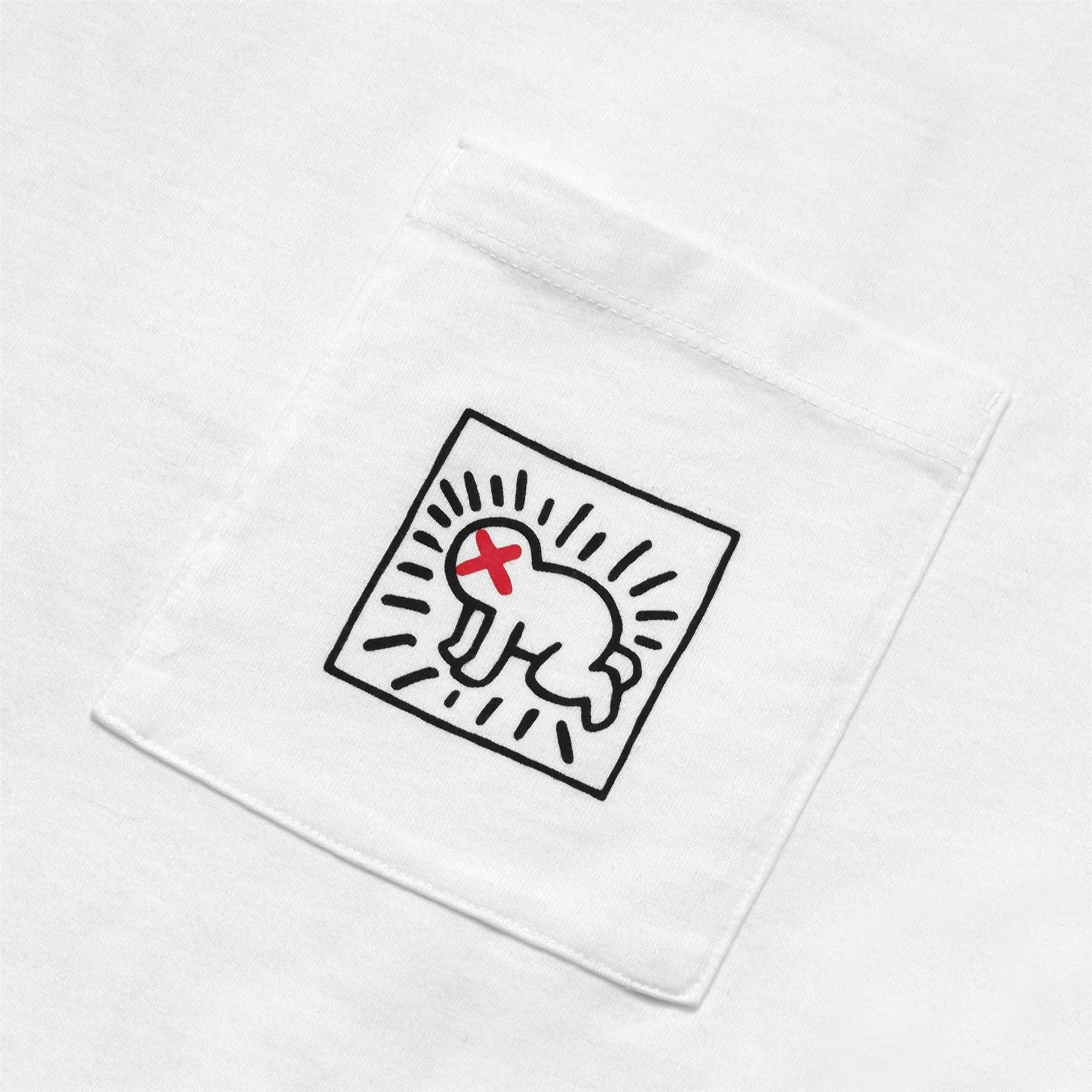 x Keith Haring Pocket Tee White - AW24