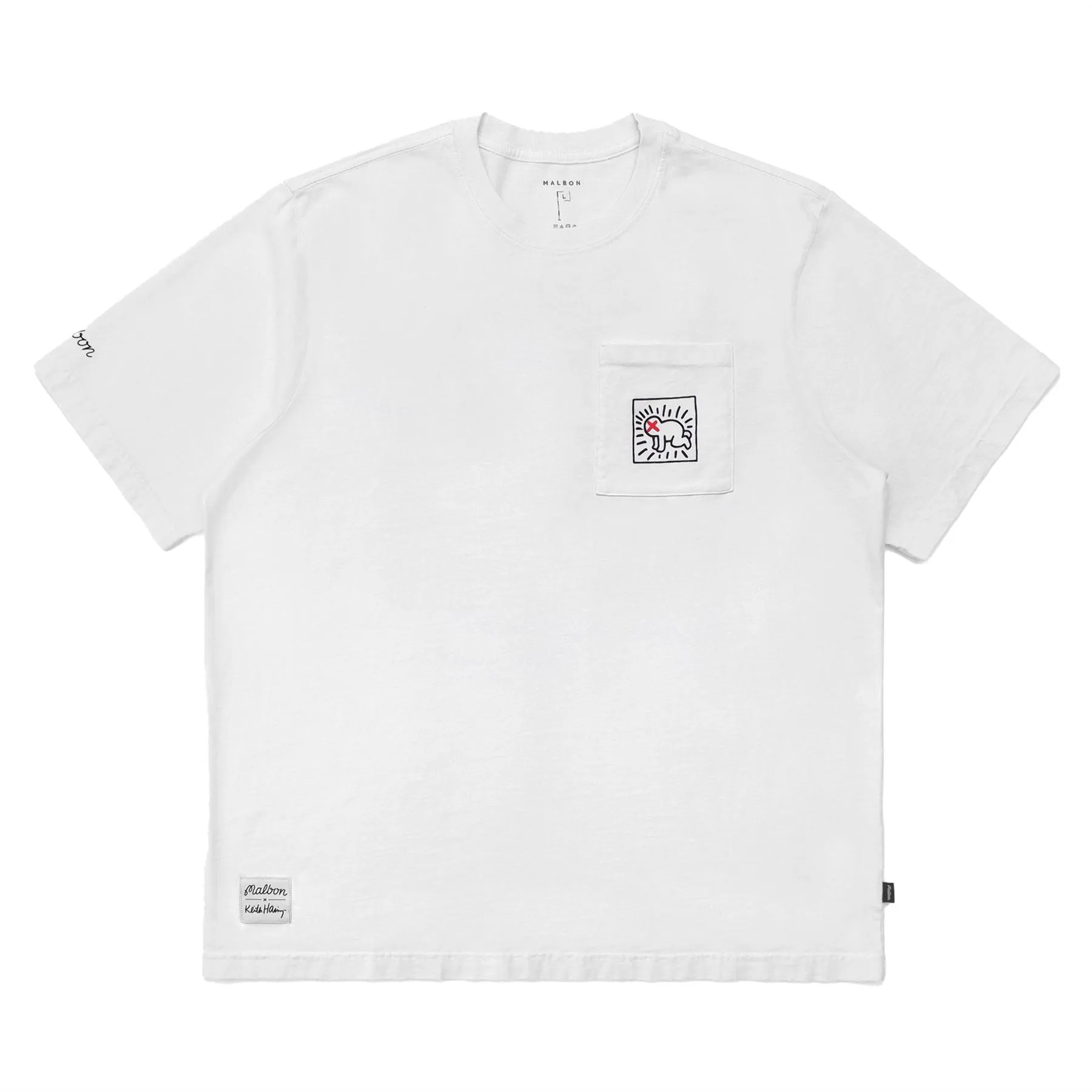 x Keith Haring Pocket Tee White - AW24