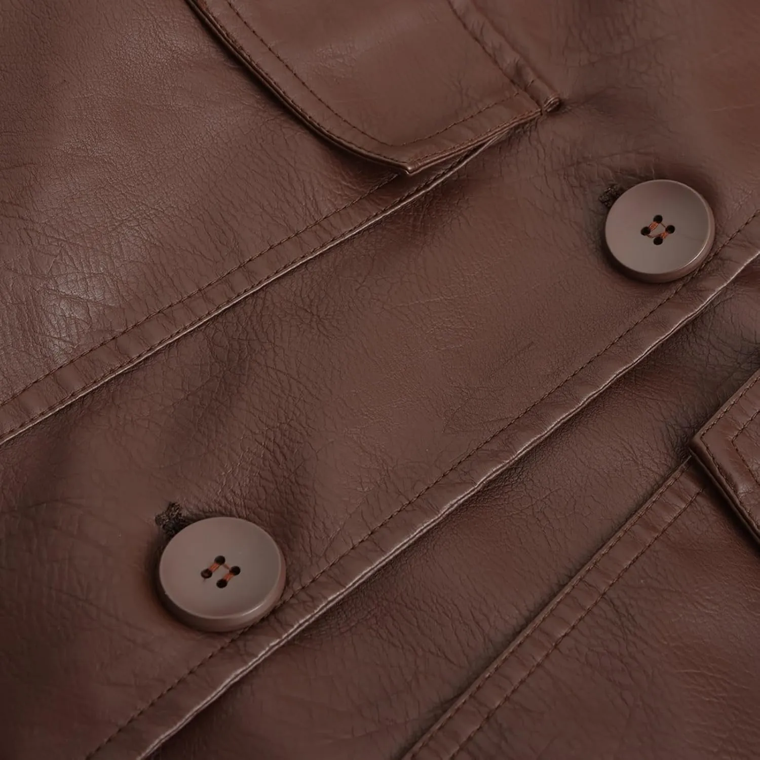 XUNRYAN Women Faux-Leather Jackets Long Trench Coat Elegant Notch Lapel Peacoat Motorcycle PU Moto Biker Slim Fit Coat