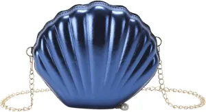 Yellow Purse,Silver Clutch,Women Glitter Seashell Evening Bag Purse Chain Strap Clutch Handbag Pearl Shoulder Bag Fashion Mini Cross-body Bags