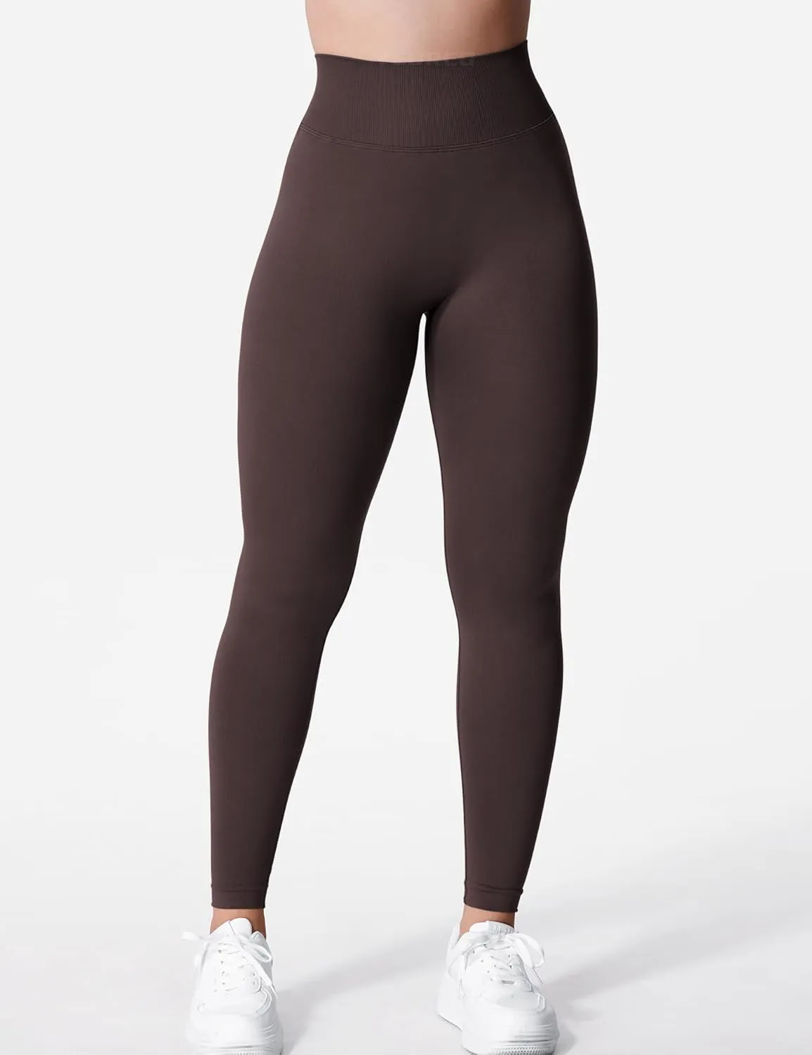YEOREO Liz Scrunch Workout Leggings for Women High Waisted Butt Lifting V Back Waist Seamless Gym Yoga Leggings