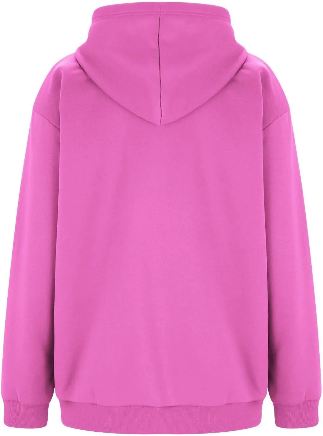 Zip Up Hoodie Women Oversized Fleece Jacket Drawstring Cute Hoodies Y2k Lightweight Fall Sweatshirts with Pockets